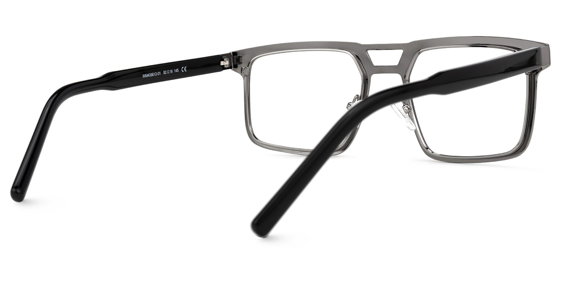 Wirtz Geometric Gray Glasses | Zeelool Glasses3