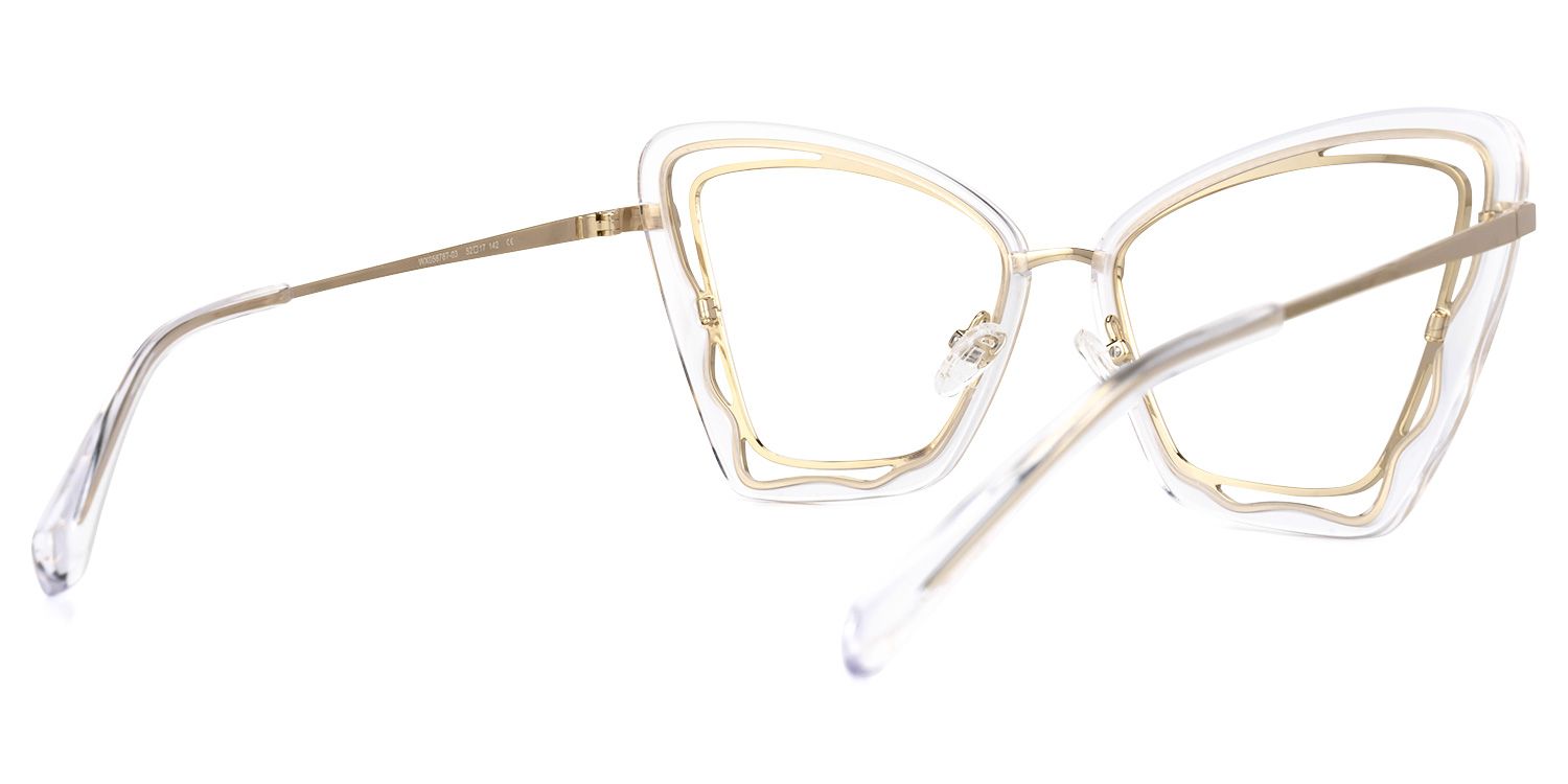 Mayers Cateye Clear Glasses | Zeelool Glasses3