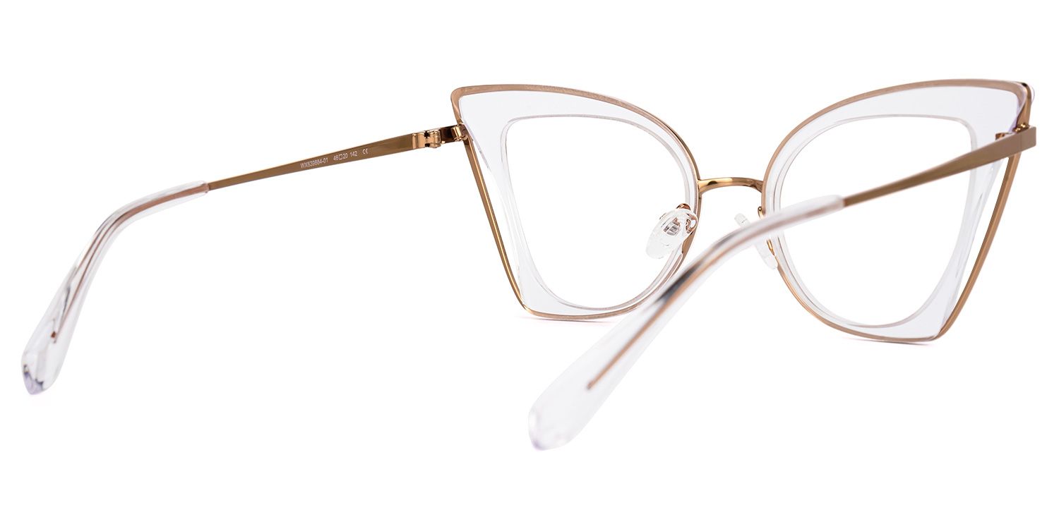 Orinthia Cateye Clear Glasses | Zeelool Glasses3