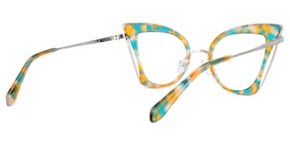 Orinthia Cateye Blue Glasses3
