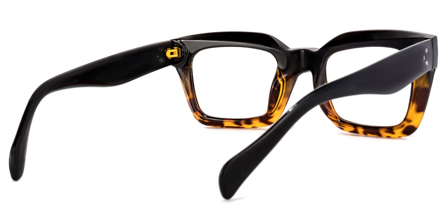 Nevaeh Square Yellow-Tortoise Glasses | Zeelool Glasses4