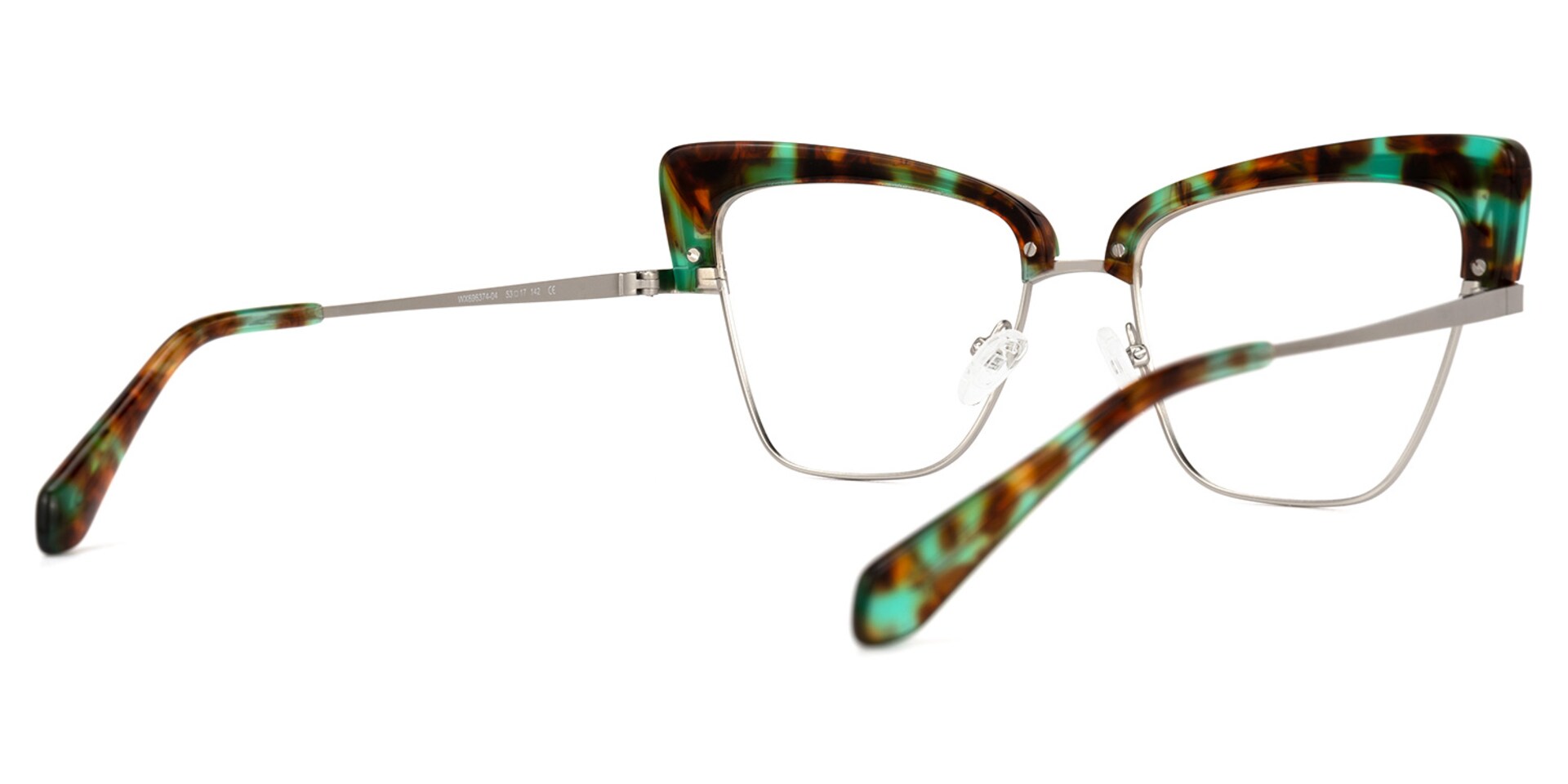 Benny Cateye Silver Glasses | Zeelool Glasses3