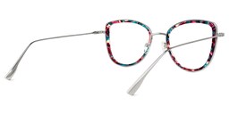 Sahro Round Blue-Floral Glasses3