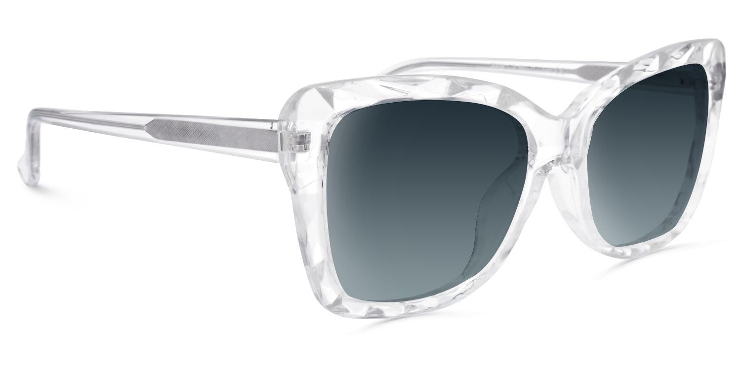 Edna Cateye Clear Sunglasses | Zeelool Glasses2