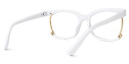 Obando Square White Glasses3