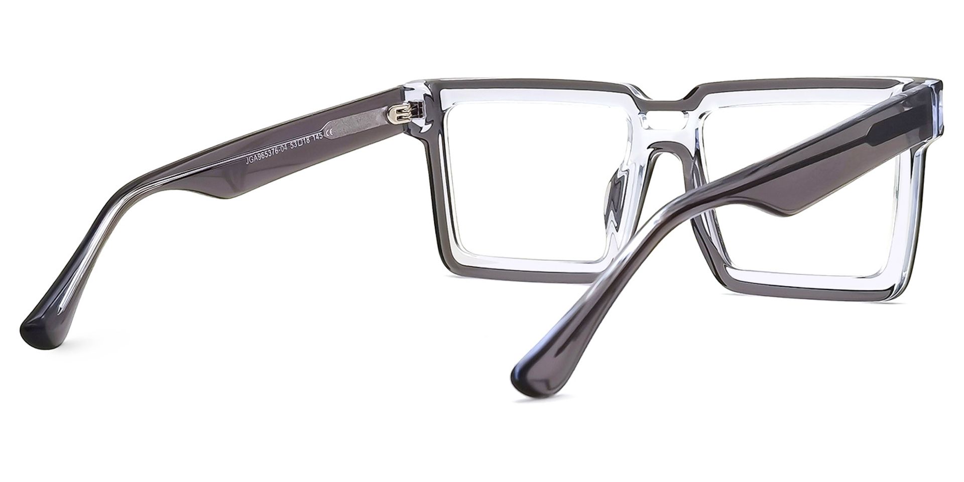 Cyber Spectacle Frame, Milian Gray Square Eyeglasses3