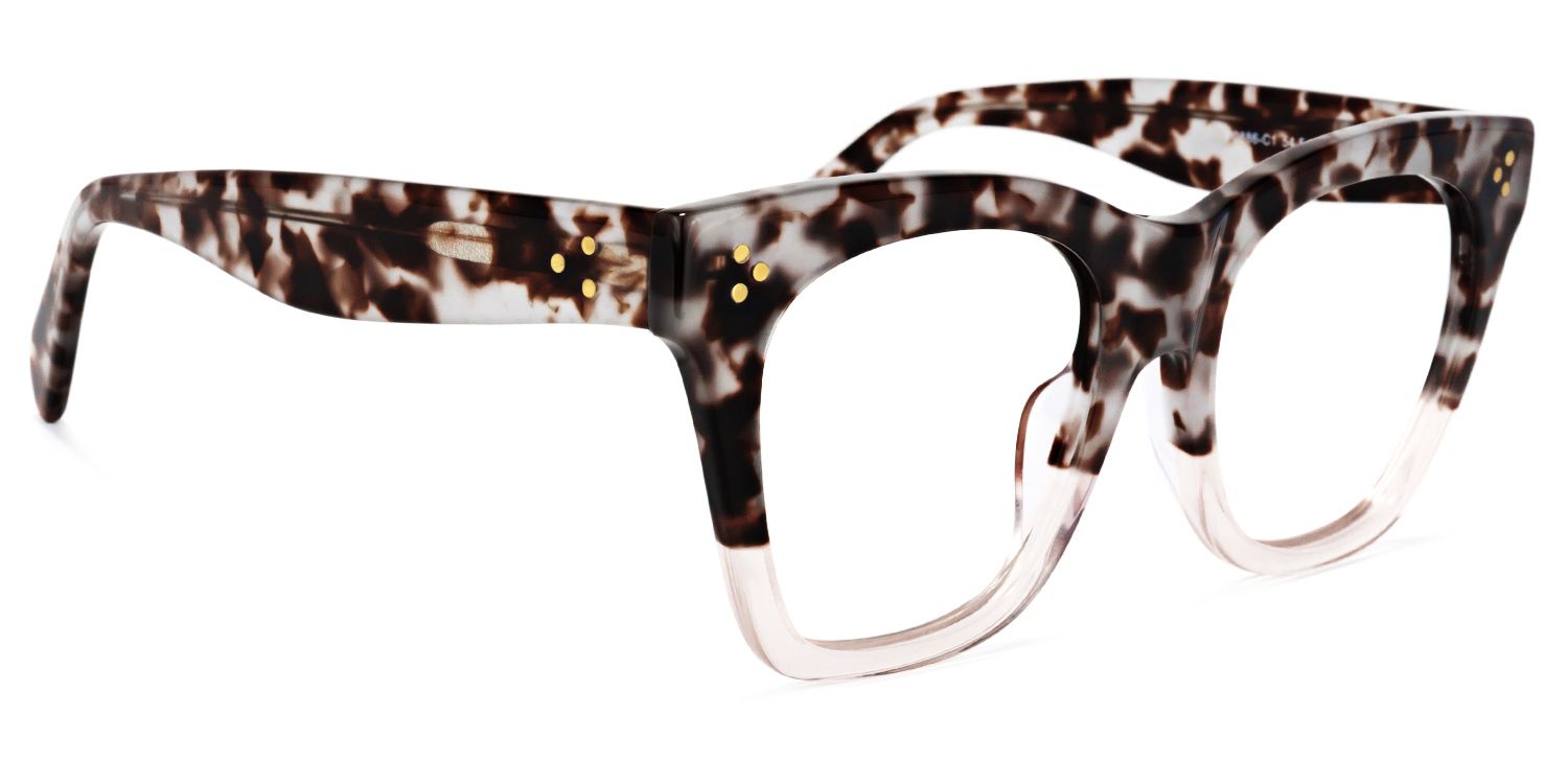 Rectangle Tandy Light Tortoise Frame Glasses | Zeelool2