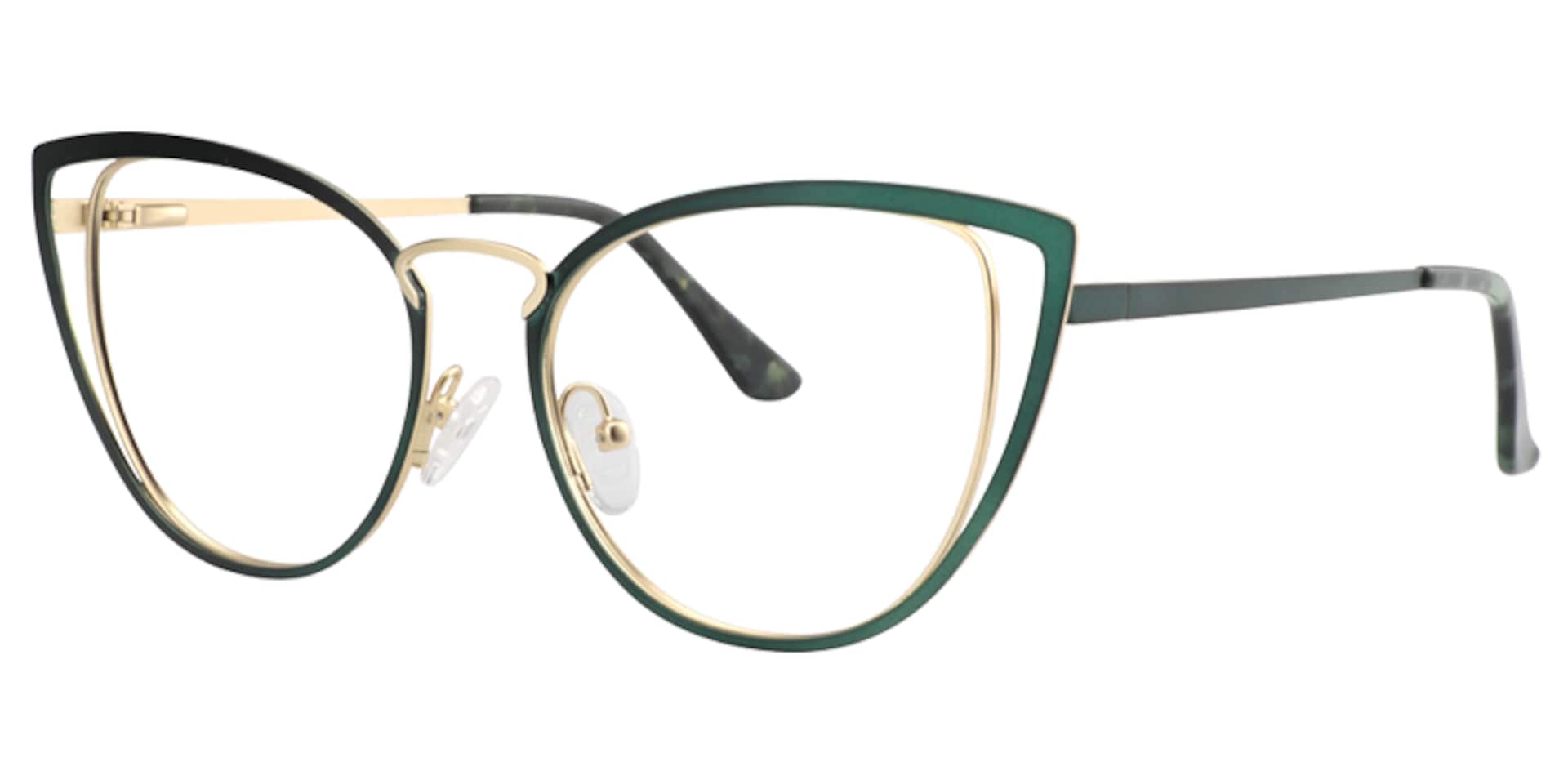 Cateye Green Glassess | Zeelool Eyeglass Frames2