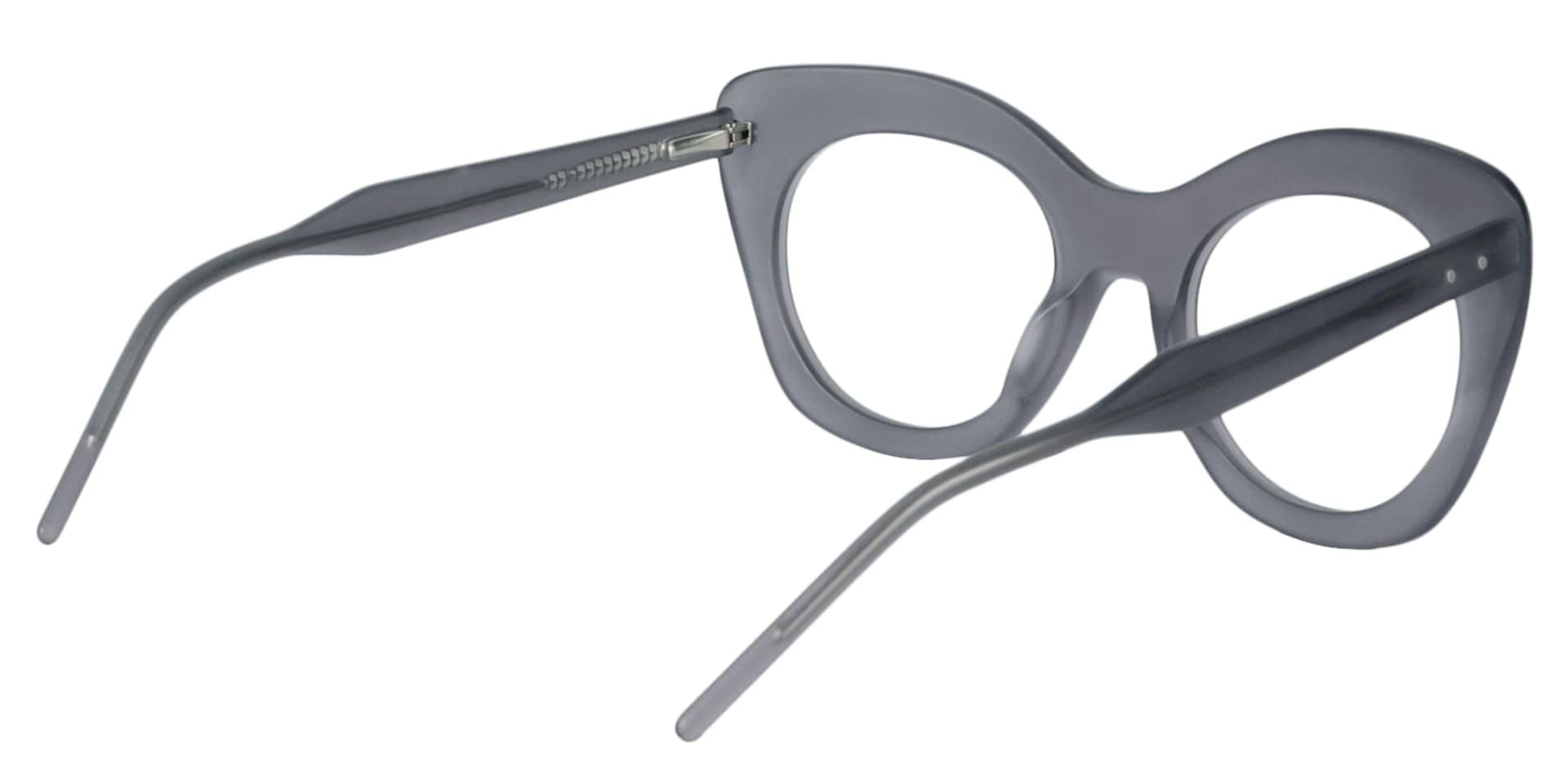 Cat-eye Gray Glasses | Zeelool Glasses4