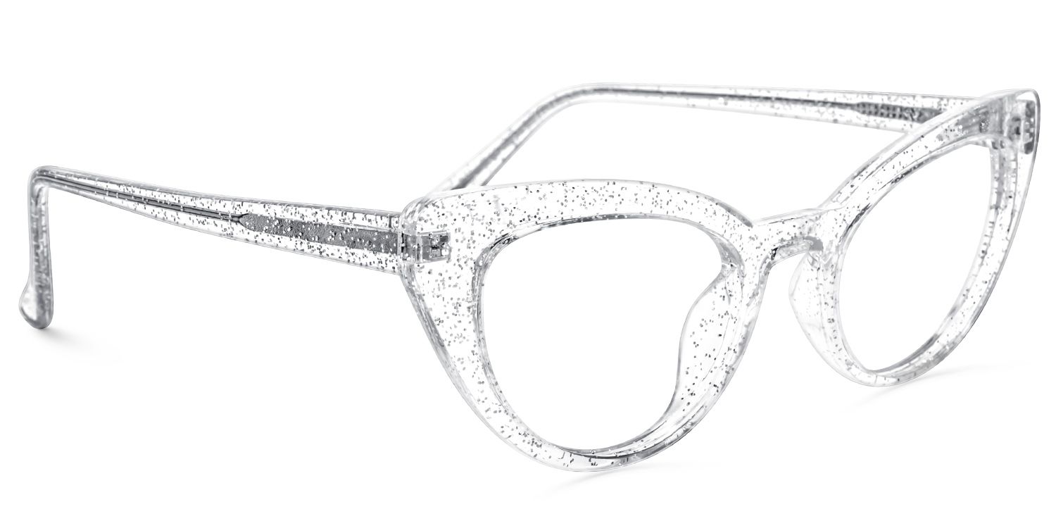 Evans Cateye Clear Glasses | Zeelool Glasses2