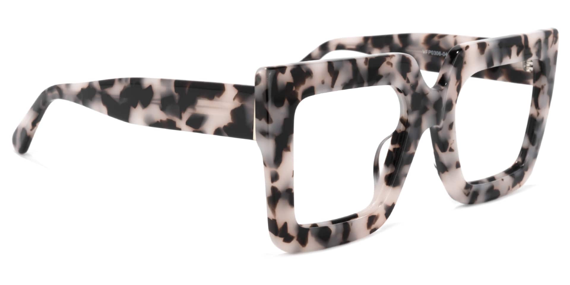 Brandon Square Pink-Floral Glasses | Zeelool Glasses2