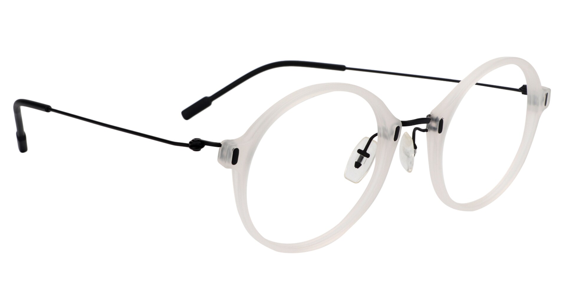 Round White Glasses | Zeelool Glasses2