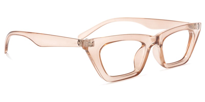 Priya Cateye Champagne Glasses | Zeelool Glasses2