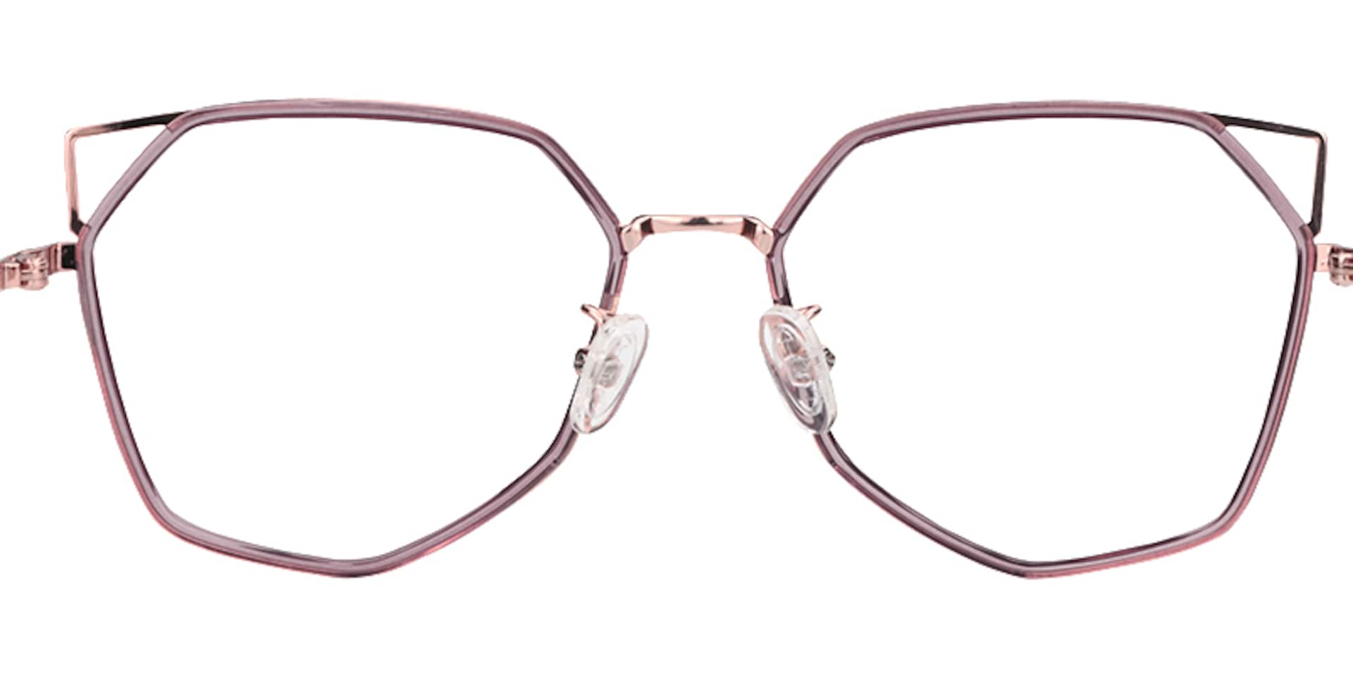 Aviva Geometric Light Purple Glasses | ZEELOOL Canada4