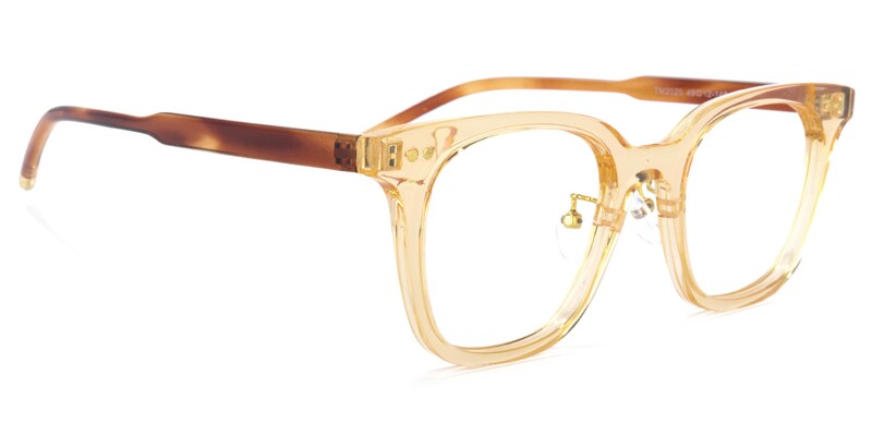 Quinlan Square Earthy-Yellow Glasses | Zeelool Glasses2