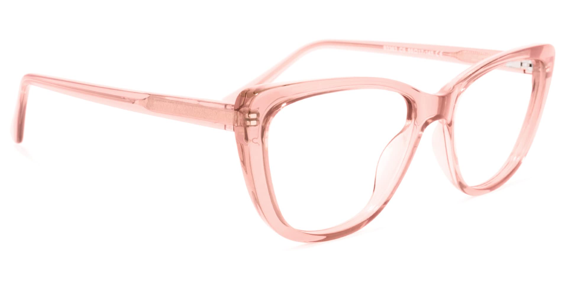 Qamar Cateye Pink Glasses | Zeelool Glasses2