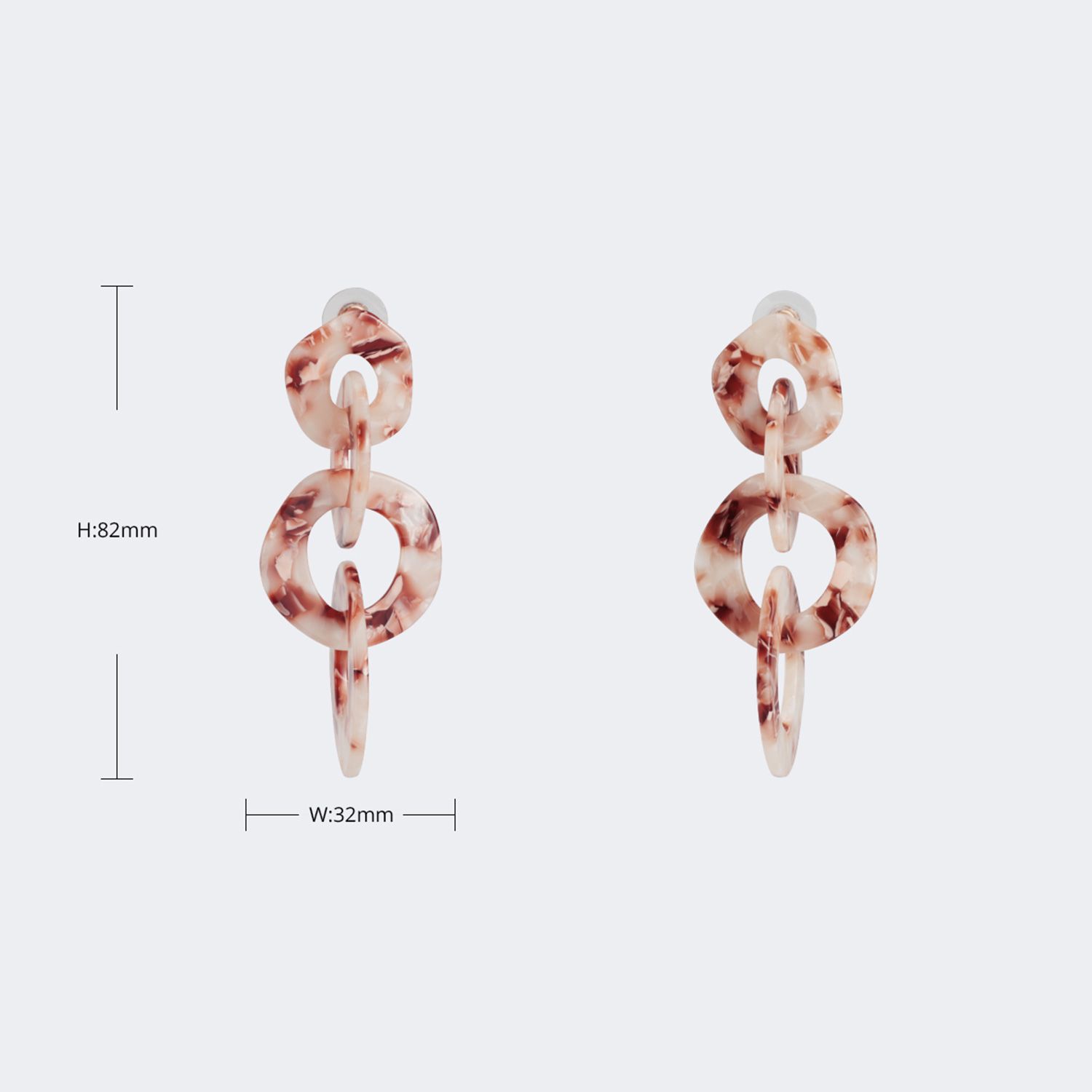 Vintage Round Floral Earrings | Zeelool Glasses4