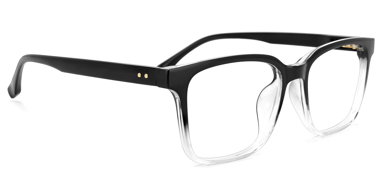 Roman Rectangle Black Glasses | Zeelool Glasses2