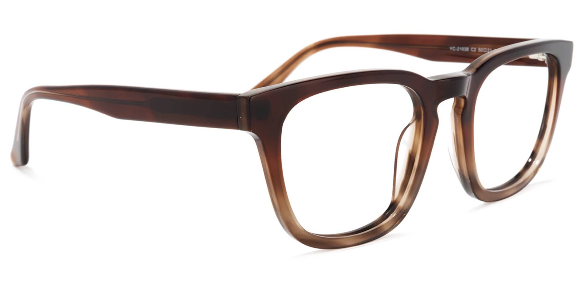 Reese Square Brown Glasses | Zeelool Glasses2
