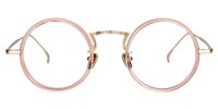 Alisa Round Pink Glasses0
