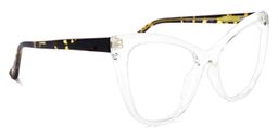 Shelby Cateye Clear Glasses2