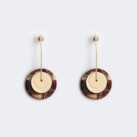 Vintage Round Shaped Gold Earrings1