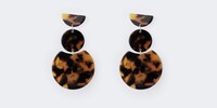 Stylish Geometric shaped Tortoise Earrings2