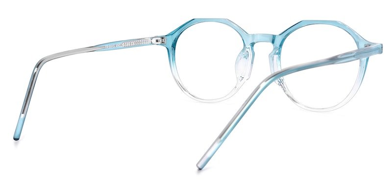 Sasha Round Light-Blue Glasses | Zeelool Glasses4