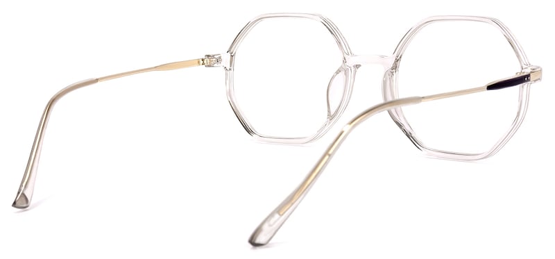 Tanner Geometric Champagne Glasses | Zeelool Glasses4