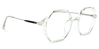 Tanner Geometric Light-Green Glasses2