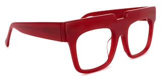 Travis Square Red Glasses2