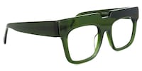 Travis Square Dark-Green Glasses2