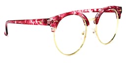 Tatiana Browline Red-Floral Glasses2