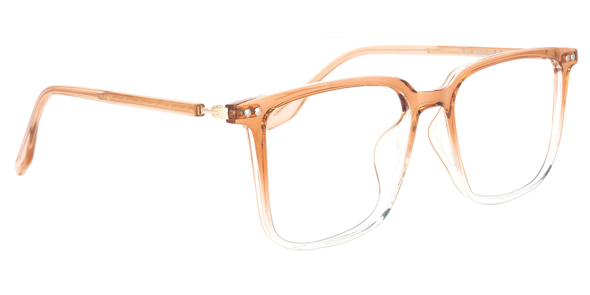 Tobias Square Earthy-Yellow Glasses | Zeelool Glasses2