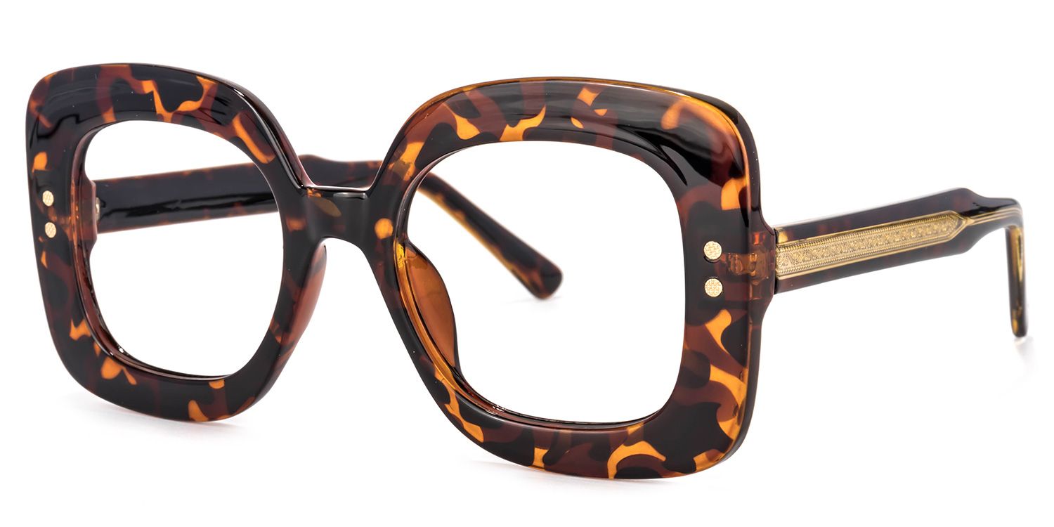 Eloise Square Tortoise Glasses | Zeelool Glasses1