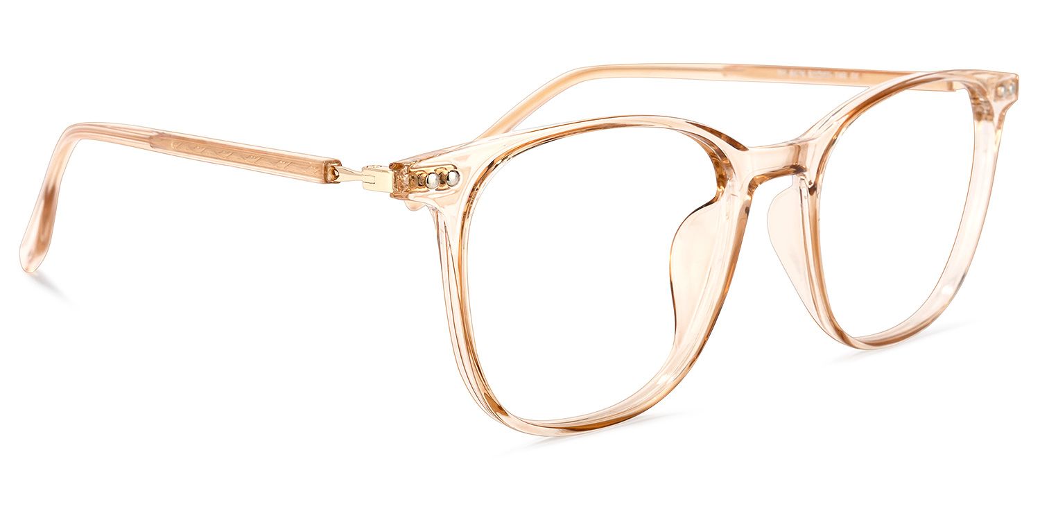 Wilfred Square Beige Glasses | Zeelool Glasses2