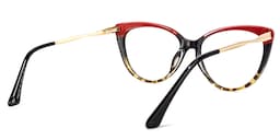 Marcus Cateye Red Glasses4