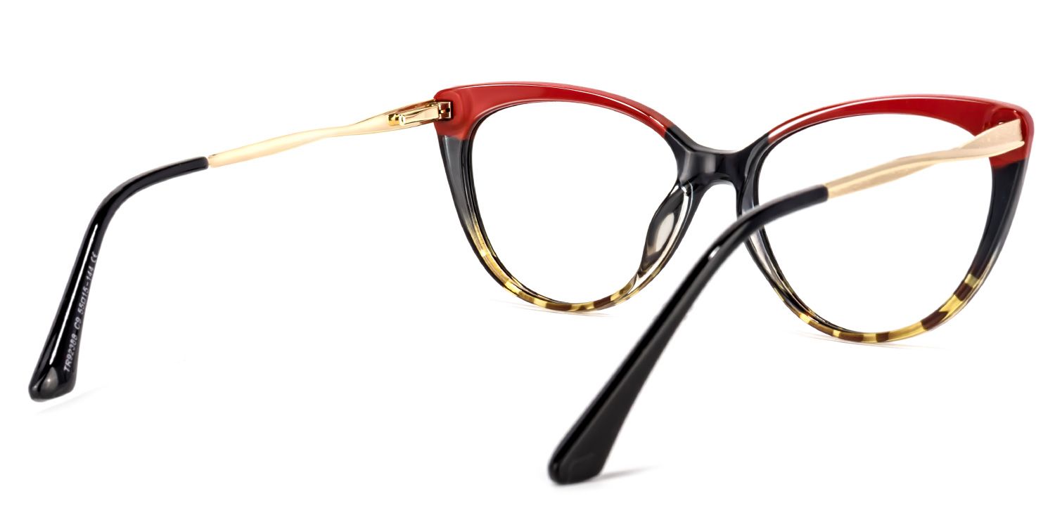 Marcus Cateye Red Glasses | Zeelool Glasses4