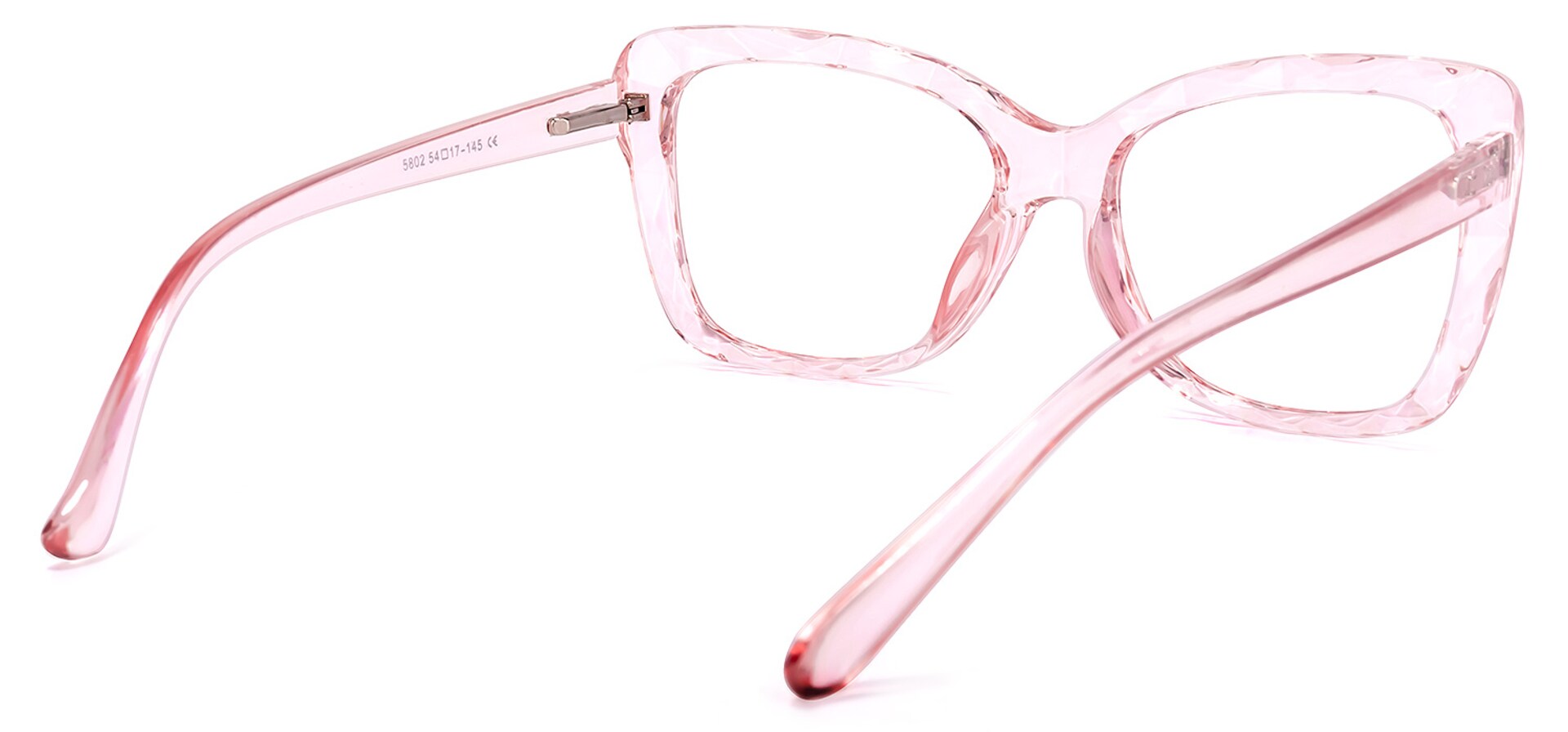 Wendell Cateye Pink Glasses | Zeelool Glasses4