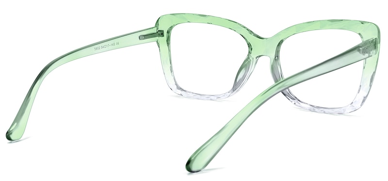 Wendell Cateye Green Glasses | Zeelool Glasses4