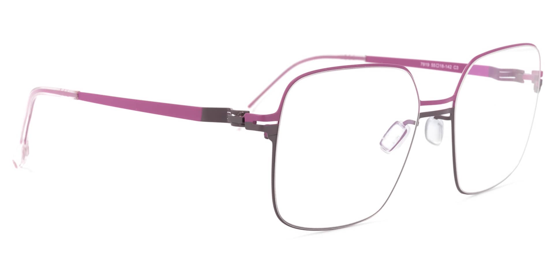 Yadira Square Two-Tone Glasses | Zeelool Glasses2