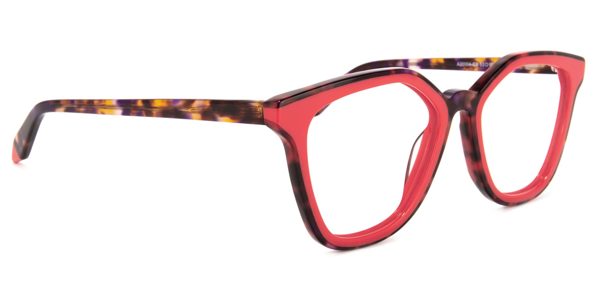 Yannick Square Red Glasses | Zeelool Glasses2