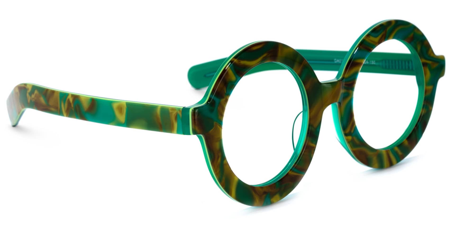 Calhoun Round Green-Floral Glasses | Zeelool Glasses2