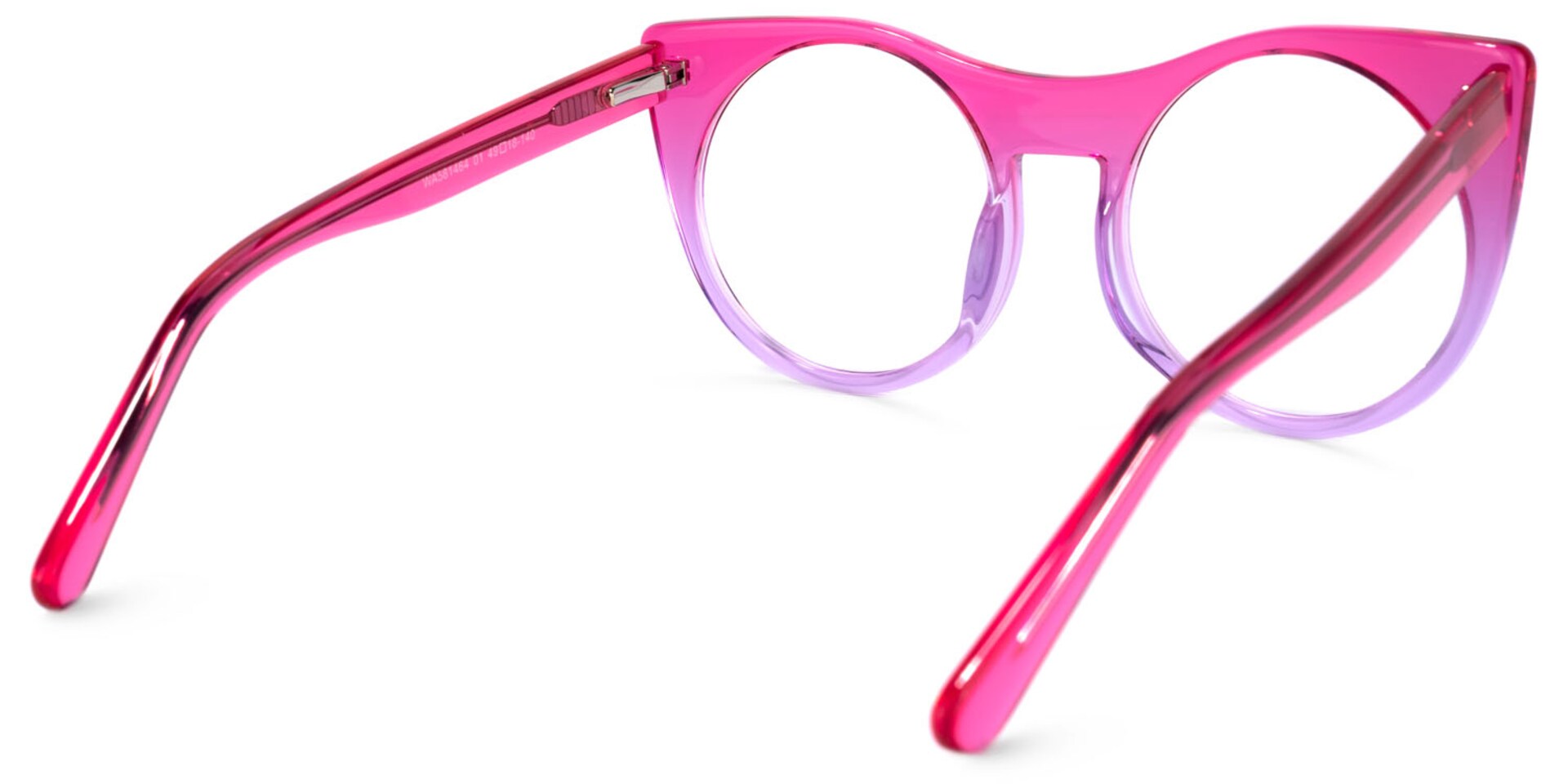 Zora Cateye Pink-Purple Glasses | Zeelool Glasses4