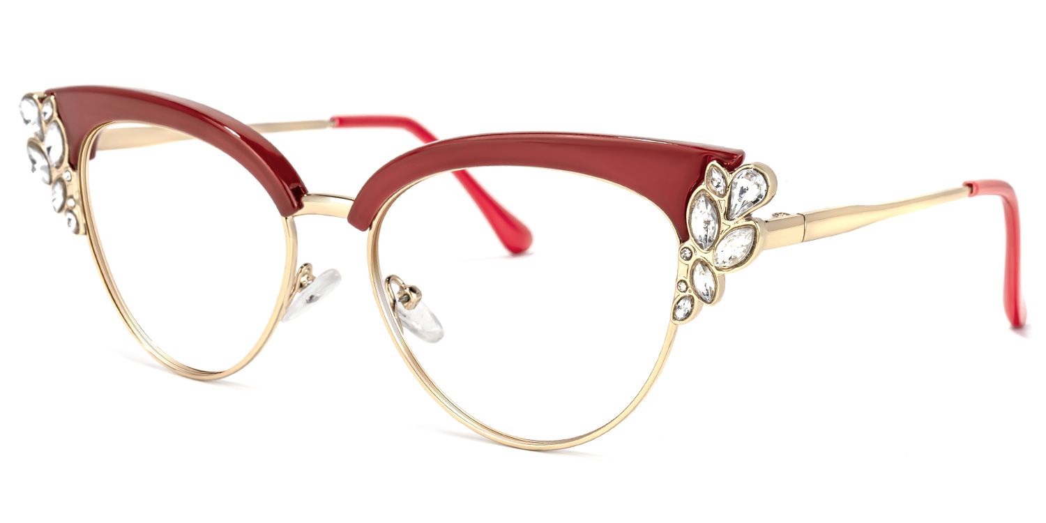 Cat Eye Red Glasses1