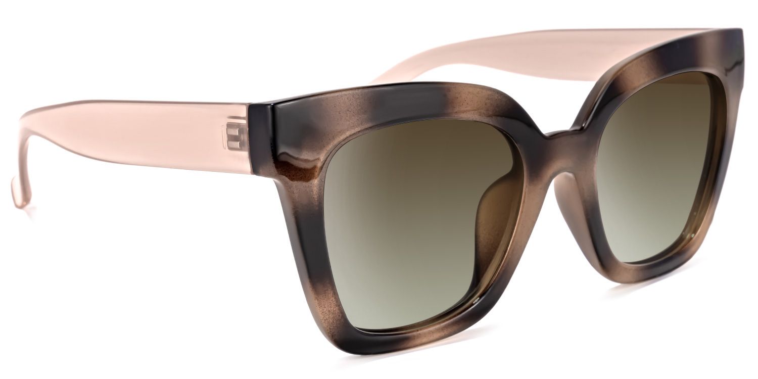 Malcolm Square Burnt-Umber Sunglasses for Women & Men | ZEELOOL CA2