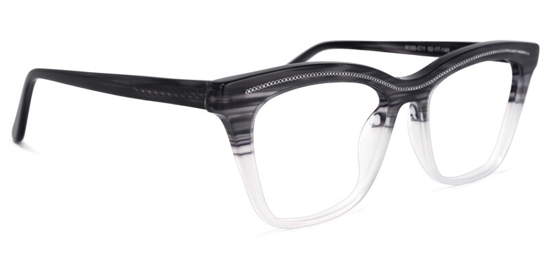 Quintus Cateye Gray Glasses | Zeelool Glasses2