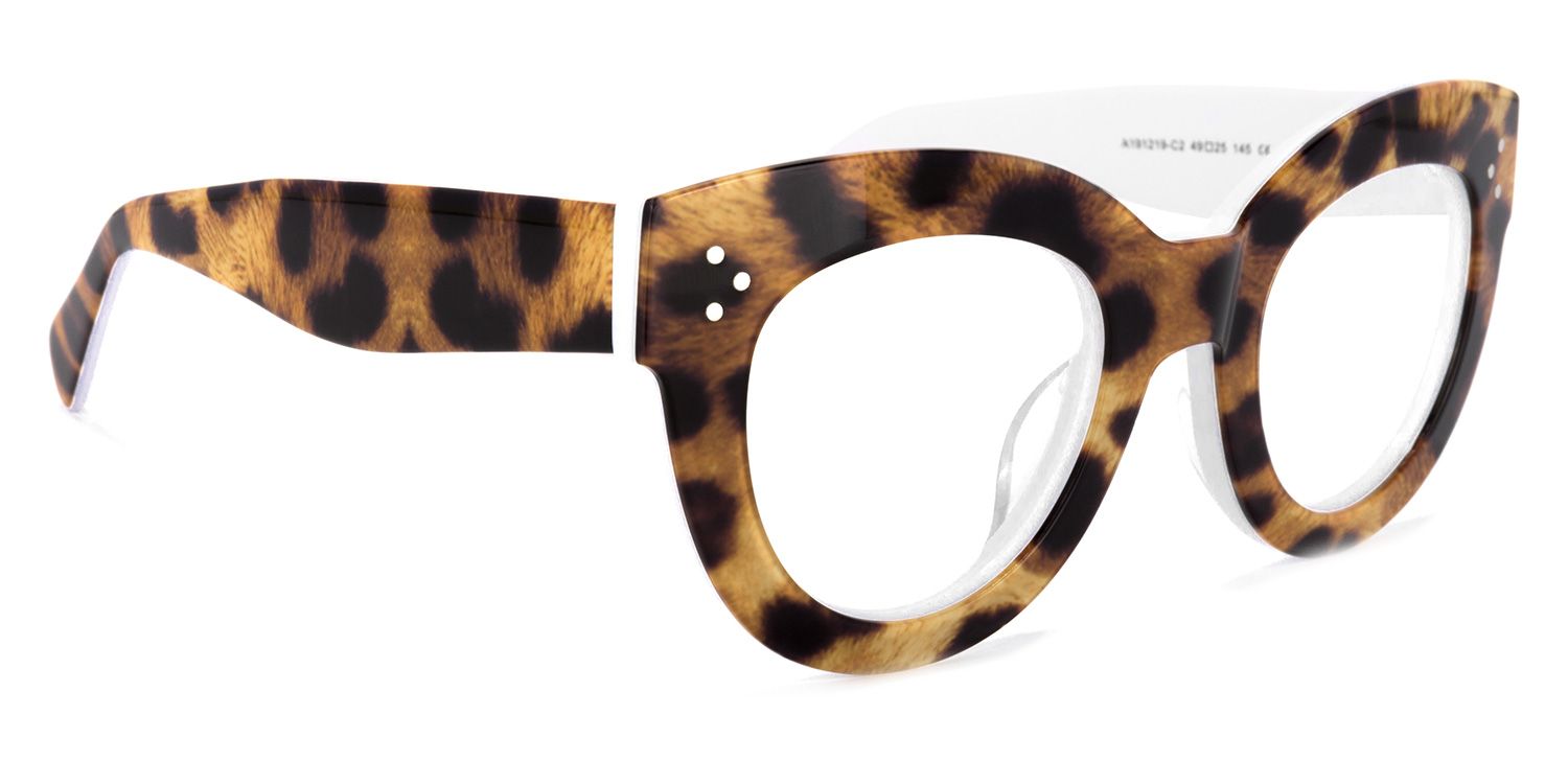 Torres Cat-eye Brown-Leopard Frame Glasses | Zeelool2