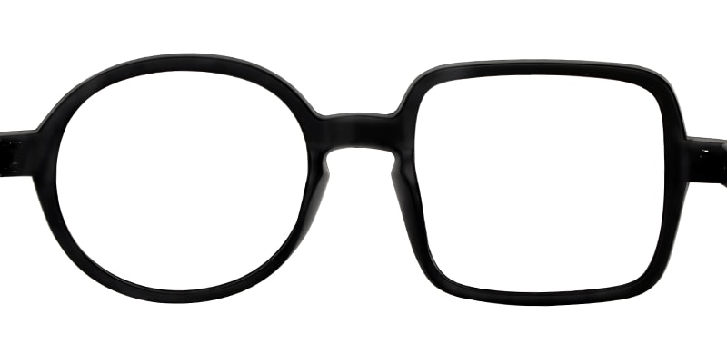Tony Asymmetric Black Glasses  | Zeelool Glasses2