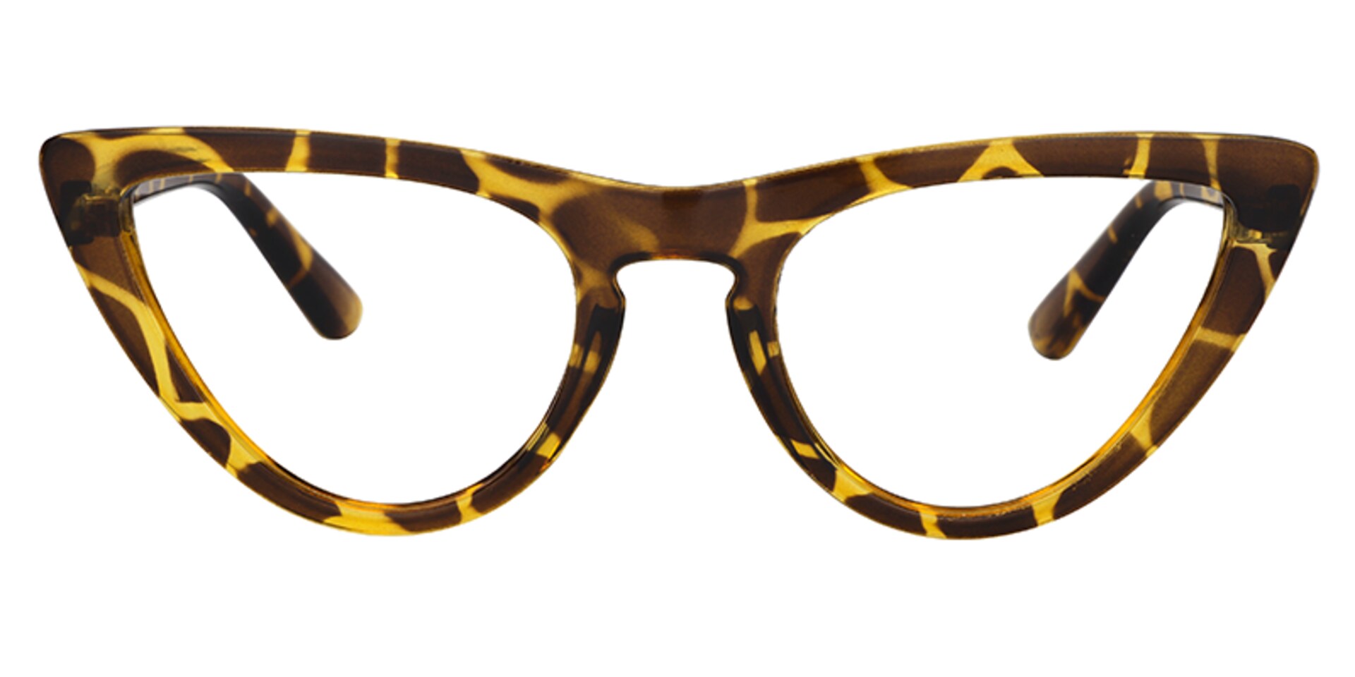 Jasmine Cat Eye Light Amber Glasses | Zeelool Glasses0